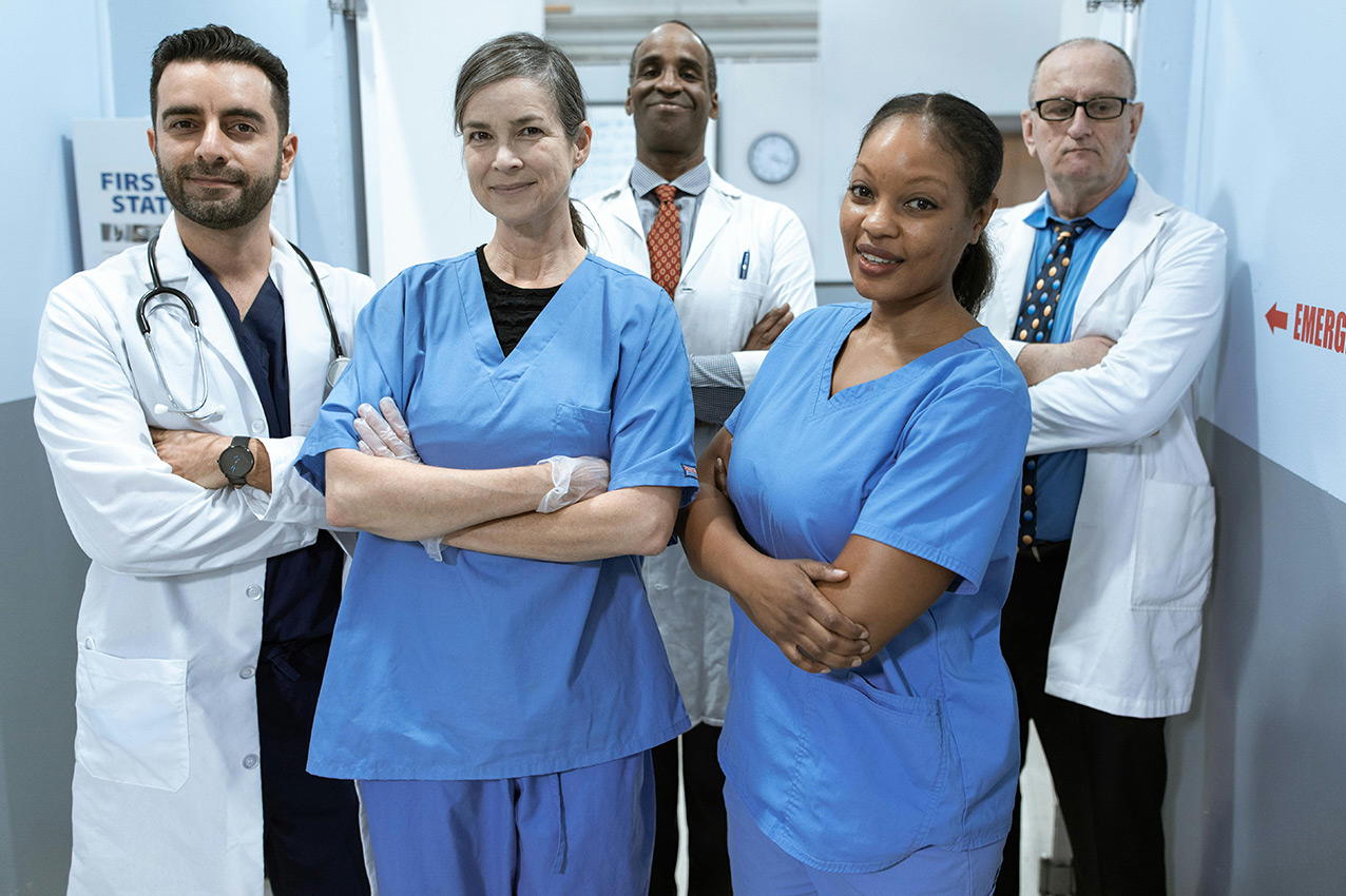 nurses at hospital